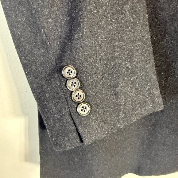 Oscar de la Renta Wool Cashmere Sport Coat Jacket Blazer Men's 44L Gray Career - Picture 8 of 12